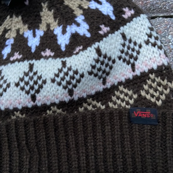 Vans MN VANS Jucti Brown Ornament Beanie Winter Fall Hat Women Men VN0A5… - Picture 5 of 16